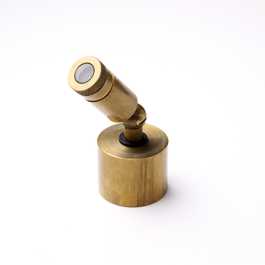Zapa Native Base, solid brass outdoor light