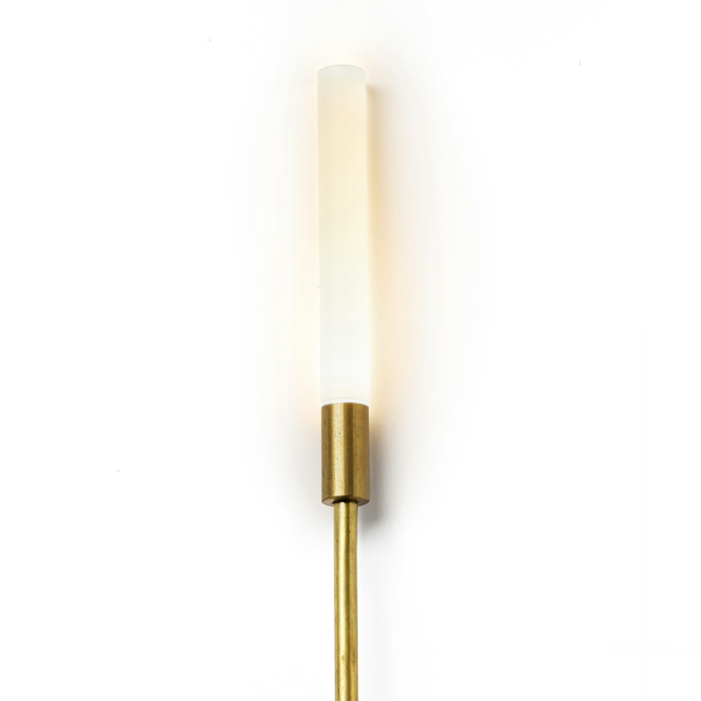 Glow Reed, solid brass outdoor light